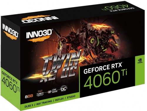 GRAPHICS CARD INNO3D Geforce RTX 4060 TI TWIN X2 OC NVIDIA 8 GB GDDR6 DLSS 3 image 3