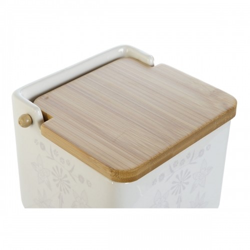 Солонка с крышкой DKD Home Decor Синий Белый Зеленый Лиловый Бамбук Scandi 750 ml 14 x 12,5 x 12 cm (3 штук) image 3