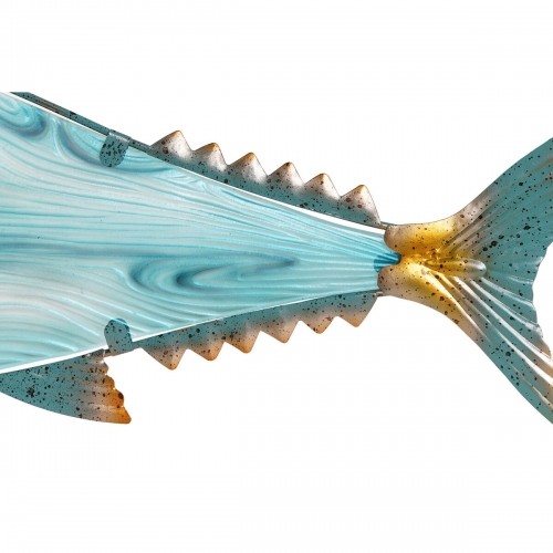 Настенный декор Home ESPRIT Синий Разноцветный Позолоченный Рыба Средиземноморье 70 x 4,5 x 25,5 cm (2 штук) image 3