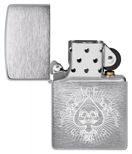 Zippo Lighter 48500 Spade Skull Design image 3