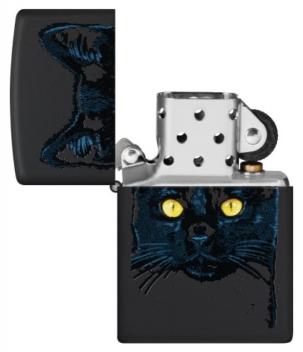 Zippo Lighter 48491 Black Cat Design image 3