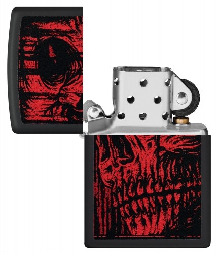 Zippo Lighter 49775 Red Skull Design image 3