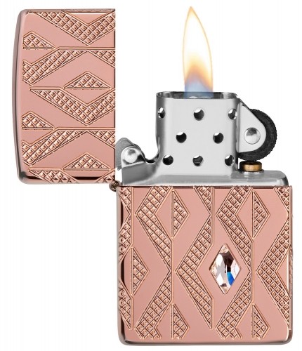 Zippo Lighter 49702 Armor® Geometric Diamond Pattern Design image 3
