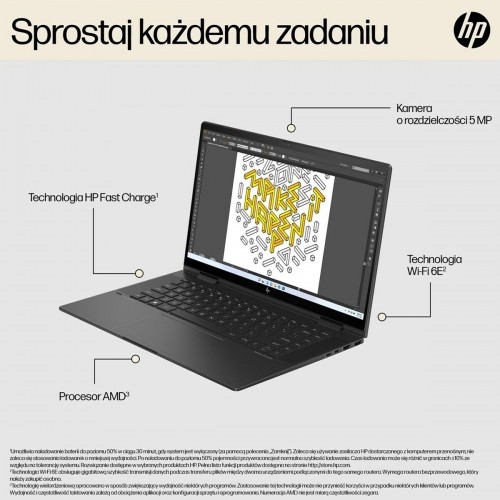 Laptop HP 9S4R9EA 15,6" AMD Ryzen 5-7530U 16 GB RAM 512 GB SSD image 3