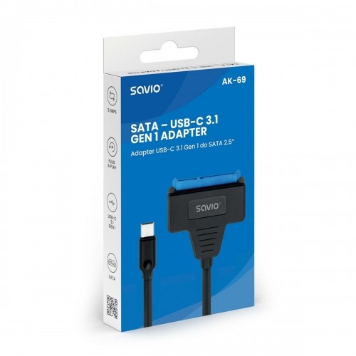 Cietā Diska Adapteris no USB uz SATA Savio AK-69 25 cm image 3