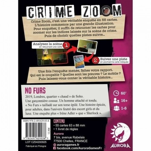 Настольная игра Asmodee Crime Zoom : No Furs (FR) image 3