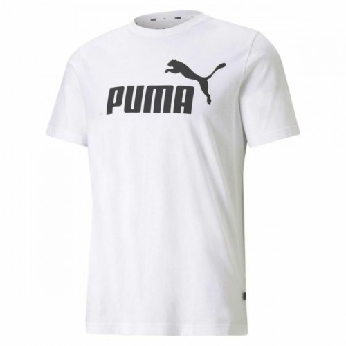 Vīriešu Krekls ar Īsām Piedurknēm Puma ESS LOGO TEE 586666 02 Balts image 3