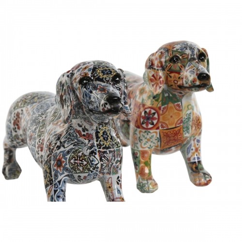 Decorative Figure Home ESPRIT Multicolour Dog Mediterranean 21 x 6 x 12 cm (2 Units) image 3
