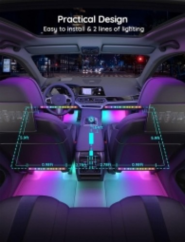 LED Josla Govee Smart Car LED Strip Lights image 3