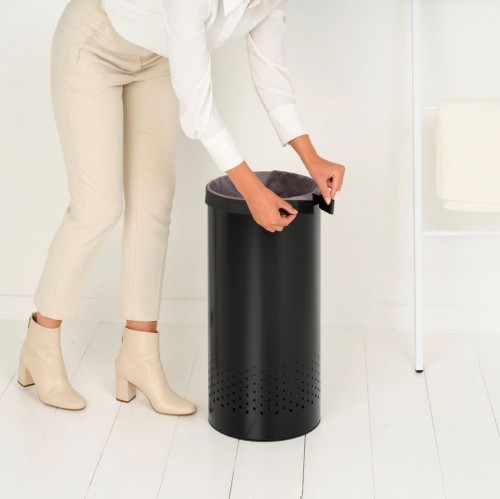 BRABANTIA Veļas grozs, 35L, Matt Black - 242342 image 3