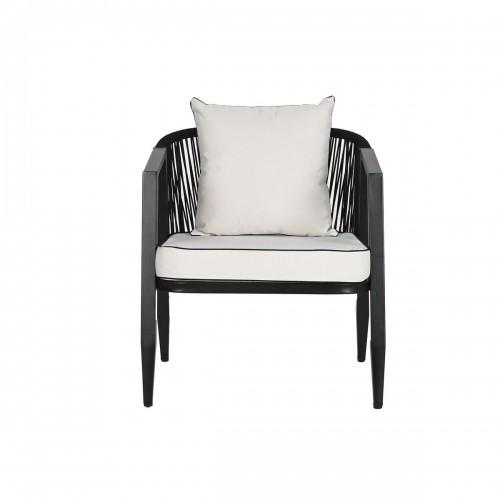 Набор стол и 3 кресла Home ESPRIT Чёрный Стеклянный Сталь 123 x 66 x 72 cm image 3