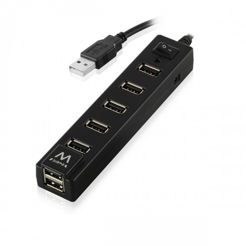 USB Hub Ewent EW1130 Black image 3