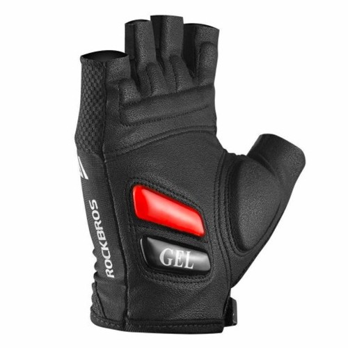 Rockbros S143-BK M cycling gloves with gel inserts - black image 3