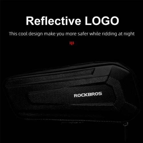 Rockbros B66 waterproof bicycle bag for frame - black image 3