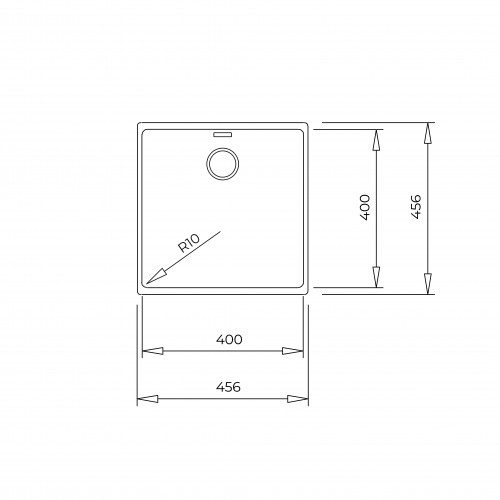 Sink Teka Radea R10 40.40 M-TG carbon image 3