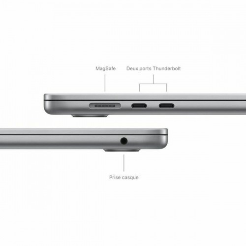 Laptop Apple MacBook Air M3 (2024) 15,3" M3 8 GB RAM 256 GB SSD AZERTY image 3