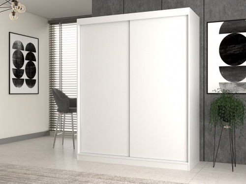 Top E Shop Topeshop IGA 160 BIEL B KPL bedroom wardrobe/closet 7 shelves 2 door(s) White image 3
