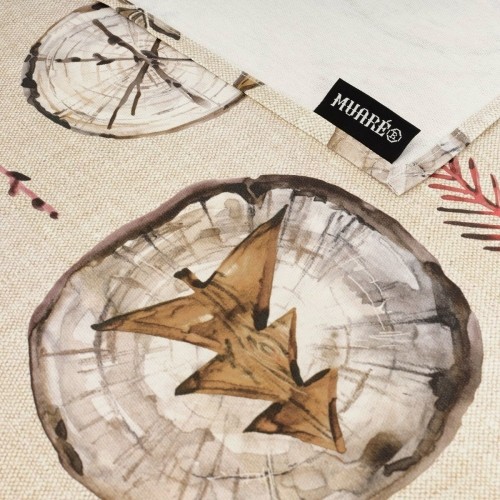 Stain-proof resined tablecloth Belum Wooden Christmas 140 x 140 cm image 3