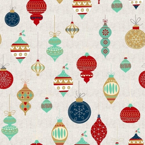 Stain-proof resined tablecloth Belum Merry Christmas 140 x 140 cm image 3