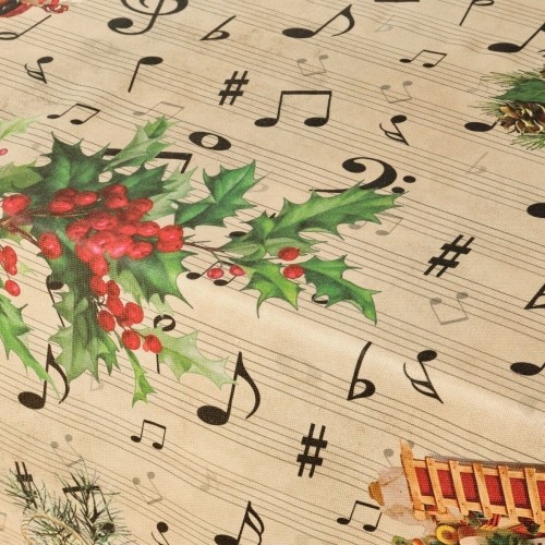MuarÉ Скатерть из смолы, устойчивая к пятнам Muaré Christmas Sheet Music 140 x 140 cm image 3