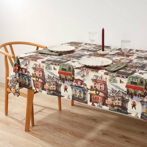 Stain-proof resined tablecloth Belum Christmas City 300 x 140 cm image 3