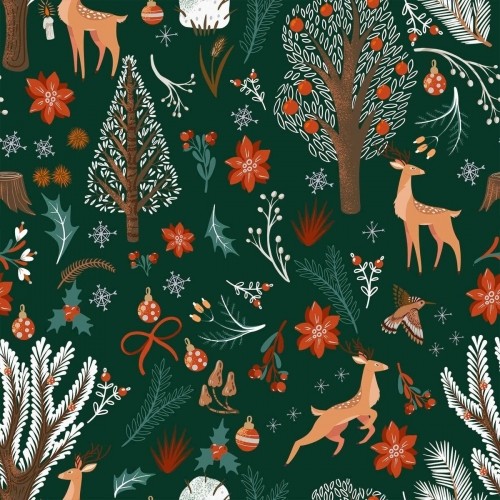 MuarÉ Скатерть из смолы, устойчивая к пятнам Mauré Merry Christmas 140 x 140 cm image 3