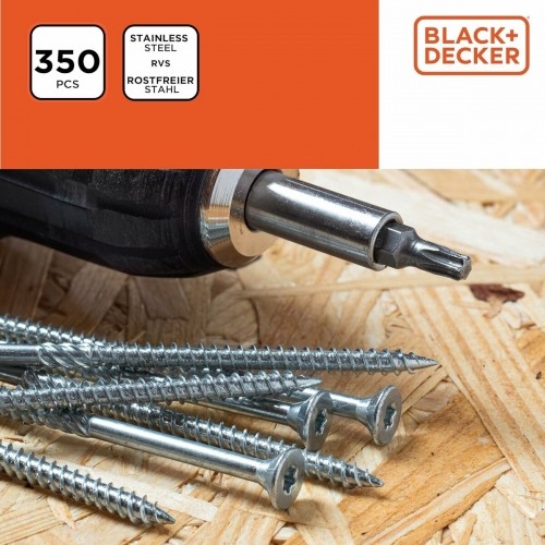 Screw kit Black & Decker Pozidriv Wood 350 Pieces image 3