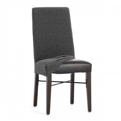 Chair Cover Eysa JAZ Dark grey 50 x 60 x 50 cm 2 Units image 3