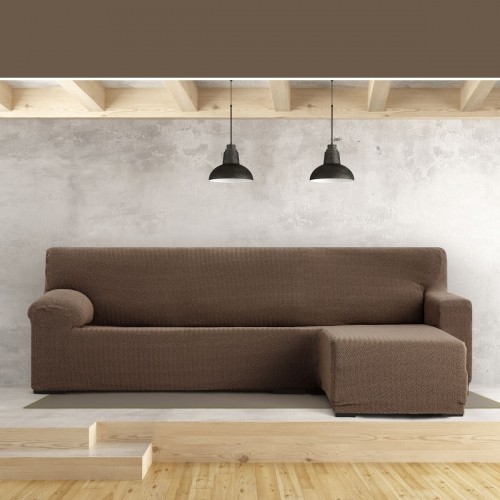 Right short arm chaise longue cover Eysa JAZ Brown 120 x 120 x 360 cm image 3