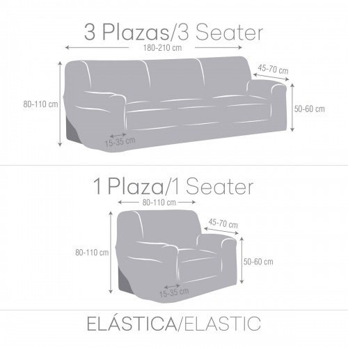 Набор чехлов для дивана Eysa TROYA Серый 70 x 110 x 210 cm 3 Предметы image 3
