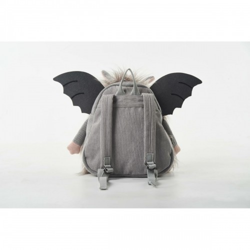 School Bag Crochetts Grey 37 x 42 x 23 cm Bat image 3