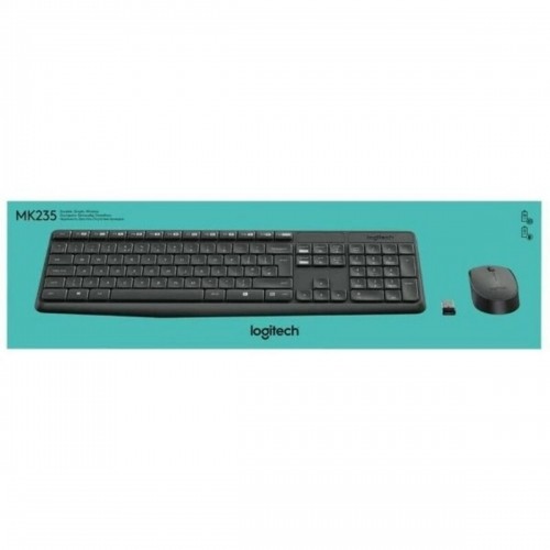 Keyboard and Wireless Mouse Logitech 920-007919 Grey Spanish Qwerty QWERTY image 3