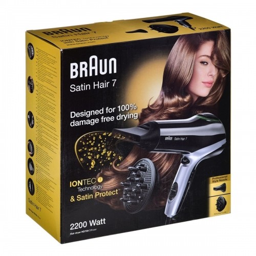 Hairdryer Braun HD730 Black Black/Silver 2200 W image 3