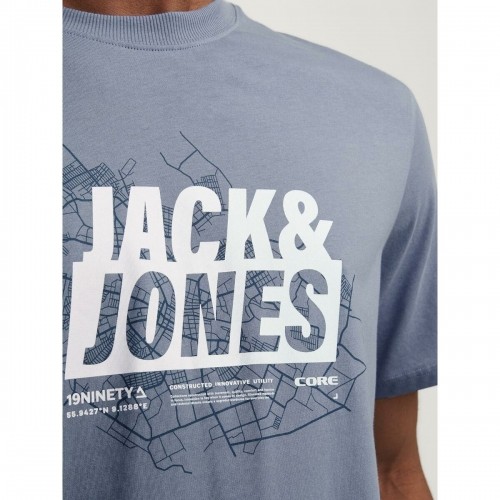 Футболка с коротким рукавом мужская Jack & Jones JCOMAP SUMMER 12257908 Синий image 3