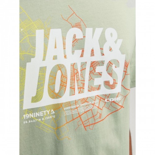 Vīriešu Krekls ar Īsām Piedurknēm Jack & Jones JCOMAP SUMMER 12257908 Zaļš image 3