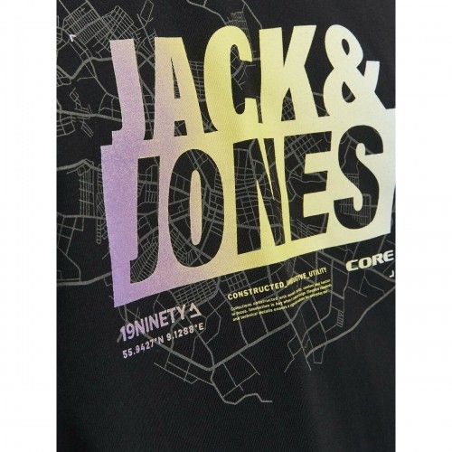 Футболка с коротким рукавом мужская Jack & Jones JCOMAP SUMMER 12257908 Чёрный image 3