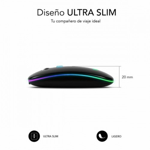 Mouse Subblim SUBMO-LDFLAT1 Black 1600 dpi image 3