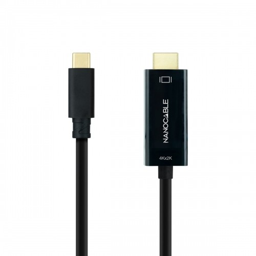 Кабель USB-C — HDMI NANOCABLE 10.15.5133 Чёрный 3 m 4K Ultra HD image 3