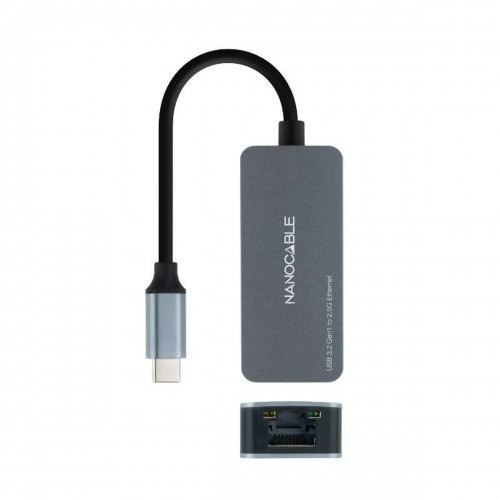 Адаптер USB-C на сеть RJ45 NANOCABLE 10.03.0410 Серый image 3