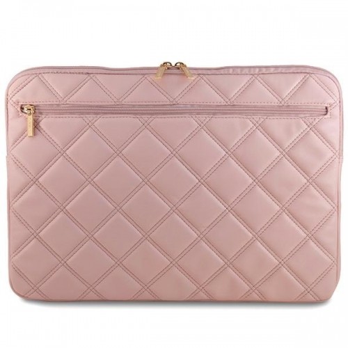 Guess Sleeve GUCS16ZPSQSSGP 16" różowy|pink Quilted 4G image 3