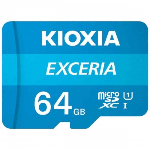 Micro SD Memory Card with Adaptor Kioxia Exceria UHS-I Class 10 Blue image 3