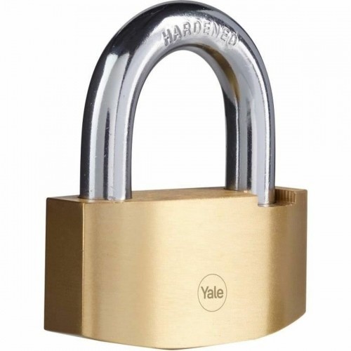 Key padlock Yale Rectangular Golden image 3