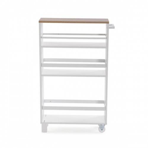 Kitchen Trolley Versa White Metal MDF Wood 15 x 79 x 50 cm image 3