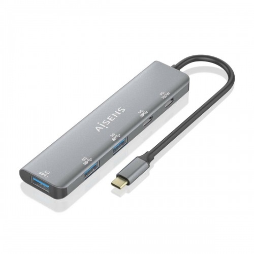 USB Hub Aisens A109-0857 Grey (1 Unit) image 3
