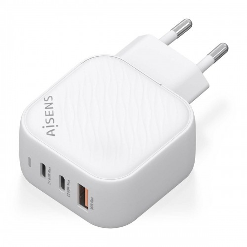 Wall Charger Aisens ASCH-65W3P026-W White 65 W (1 Unit) image 3