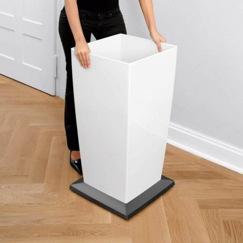 Plant pot Lechuza 40 x 40 x 76 cm Black polypropylene Plastic Rectangular image 3