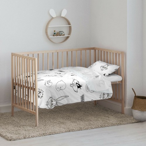 Cot Quilt Cover Looney Tunes Looney B&W 115 x 145 cm image 3