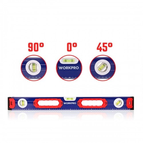 Spirit Level Workpro Aluminium 60 cm Magnetic image 3