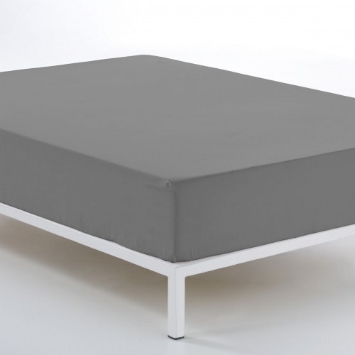 Fitted bottom sheet Alexandra House Living Titanium 160 x 190/200 cm 160 x 200 x 30 cm image 3