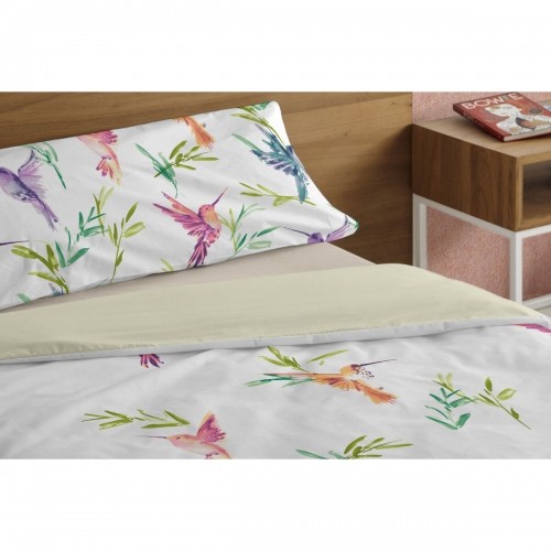 Duvet cover set Alexandra House Living Colibrí Multicolour King size 2 Pieces image 3